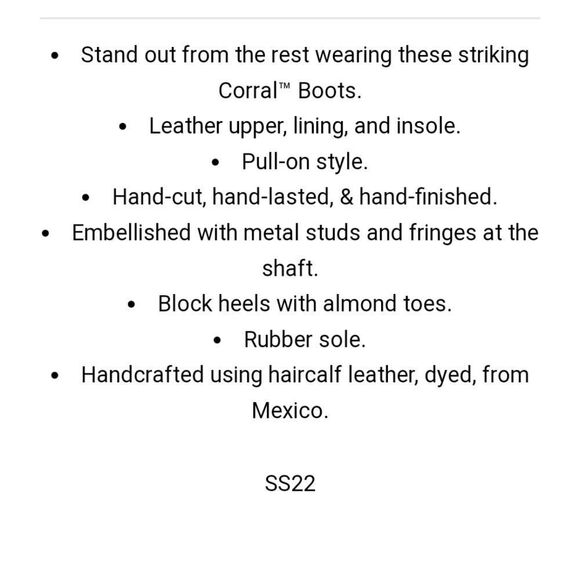 Circle G Red Stud & Fringe Bootie - Picture 5 of 9